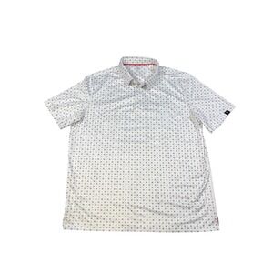 Ben Sherman golf polo shirt Mens LT Grey/Gris Geo wicking Stretch XL\TG